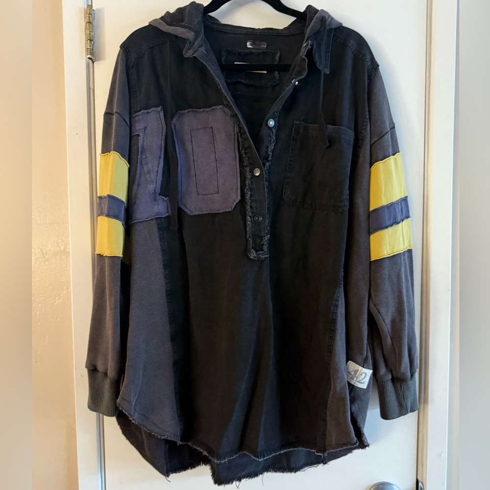 Free People We the Free Varsity Graphic Hoodie - Picture 2 of 6